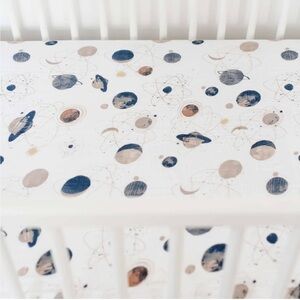 Little Unicorn Fitted Crib Sheet - Planetary